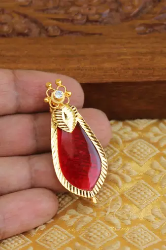 Kerala style palakka pendant