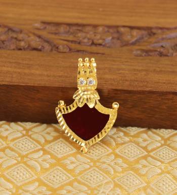 Kerala style palakka pendant 1