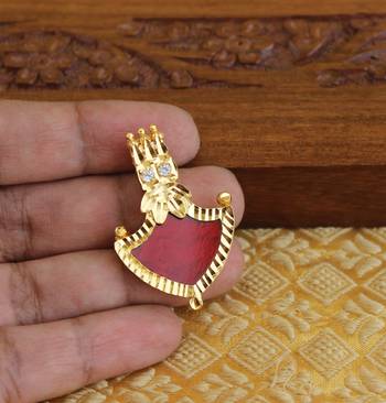 Kerala style palakka pendant 2