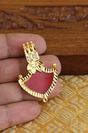 Kerala style palakka pendant