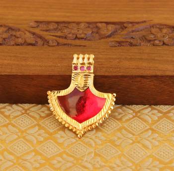 Kerala style palakka pendant 1
