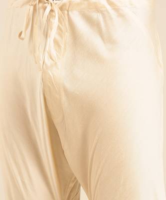 Ivory beige silk jacquard kurta set 5