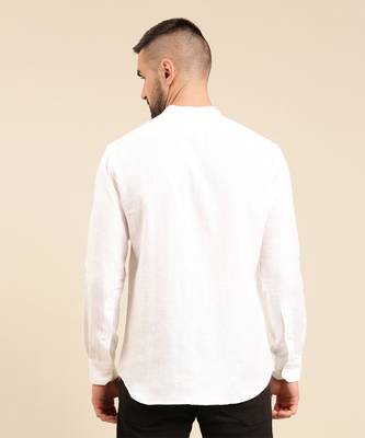 Tri color linen shirt 5