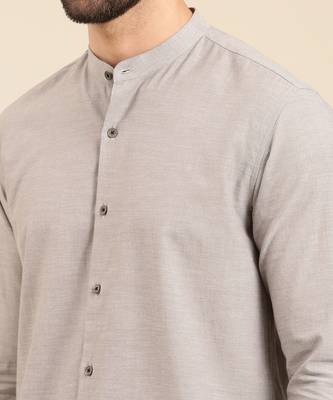 Black grey malai cotton shirt 3