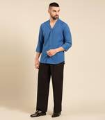 Blue malai cotton shirt