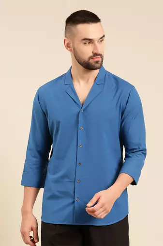 Blue malai cotton shirt