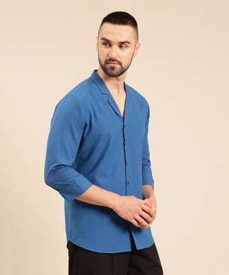 Blue malai cotton shirt 4