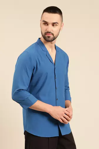 Blue malai cotton shirt