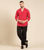 Red malai cotton shirt