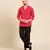 Red malai cotton shirt