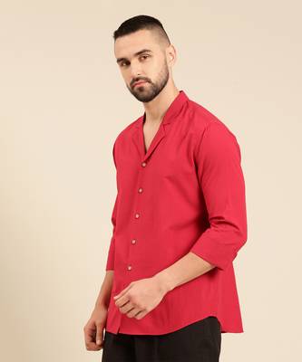 Red malai cotton shirt 4