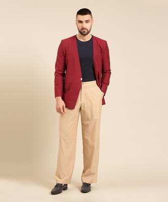 Beige malai cotton pant 2