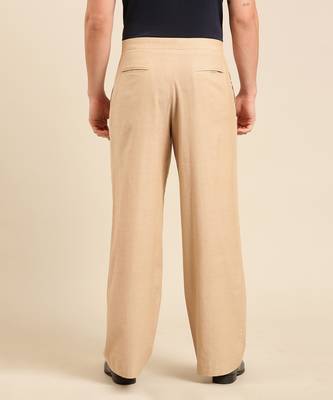 Beige malai cotton pant 4