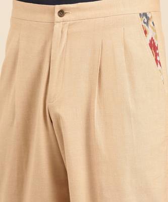 Beige malai cotton pant 5