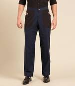 Navy blue malai cotton pant
