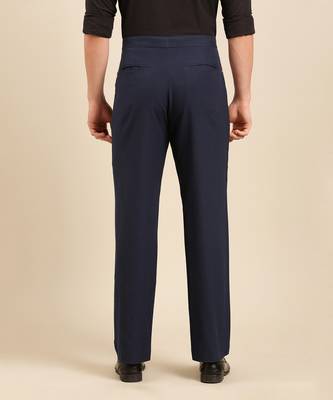 Navy blue malai cotton pant 4
