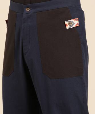 Navy blue malai cotton pant 5