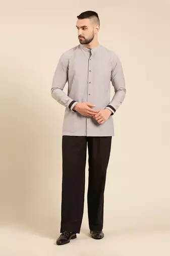 Black grey malai cotton pant