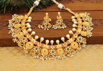 Gold platted necklace set 1