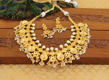 Gold platted necklace set 3