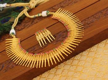 Gold platted antic necklace set 3