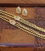 Gold platted necklace set