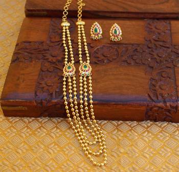 Gold platted necklace set 3