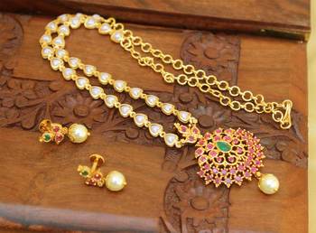 Gold platted necklace set 2