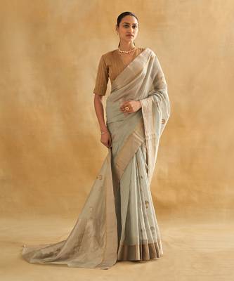 Malthi silk saree set 1