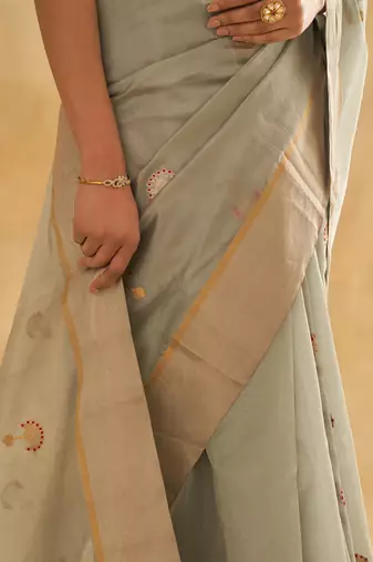 Malthi silk saree set