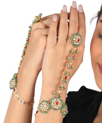 Multicolour wedding hathphool set 1