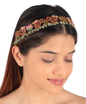 Traditional statement mathapatti hairband 1