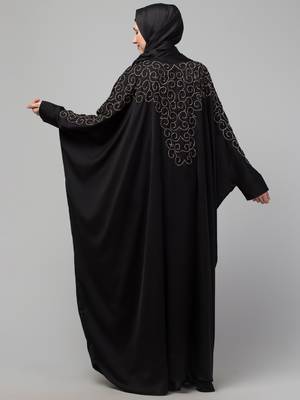 Nazneen front back contrast hand embroidery party wear Kaftan 2