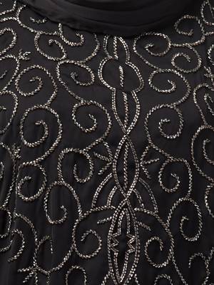 Nazneen front back contrast hand embroidery party wear Kaftan 4