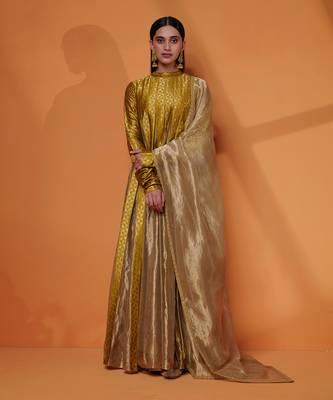 Layana pleated anarkali gown 1