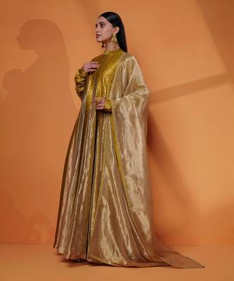 Layana pleated anarkali gown 3