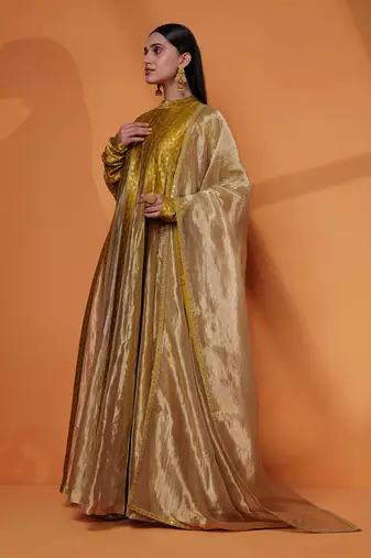 Layana pleated anarkali gown