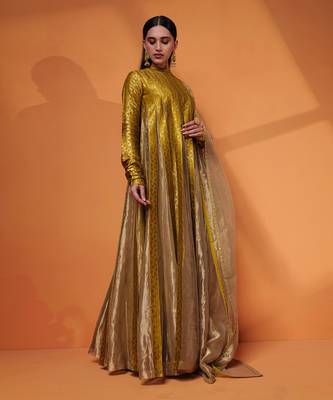 Layana pleated anarkali gown 4