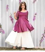 Rayon Anarkali kurti sharara