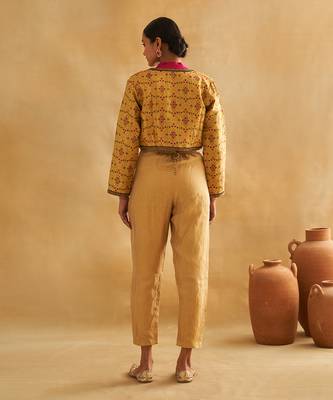 Raabiya brocade bomber jacket 3