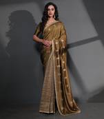 Afra moss green saree set