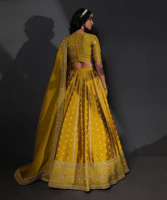 Sameena Mustard Lehenga Set 3