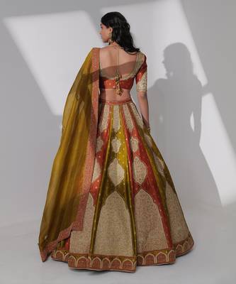 Malaya Multicolour Lehenga Set 3