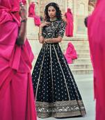 Nasreen Black Lehenga Set