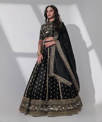 Nasreen Black Lehenga Set 2