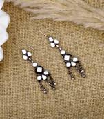 Silver hydro hanging earring