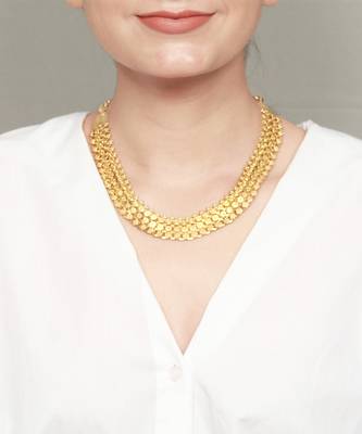 Hina 24kt gold plated silver necklace 1