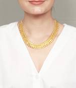 Hina 24kt gold plated silver necklace