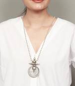 Rajasthani mandaliya silver necklace