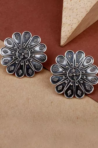 Mahima silver earrings
